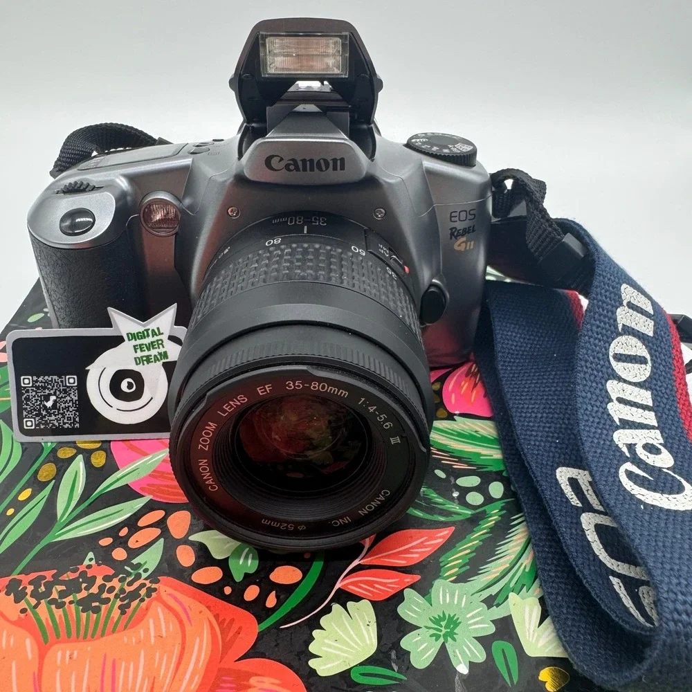 Canon EOS Rebel GII 35mm SLR Film Camera with EF 35-80mm Lens and Tamrac Bag